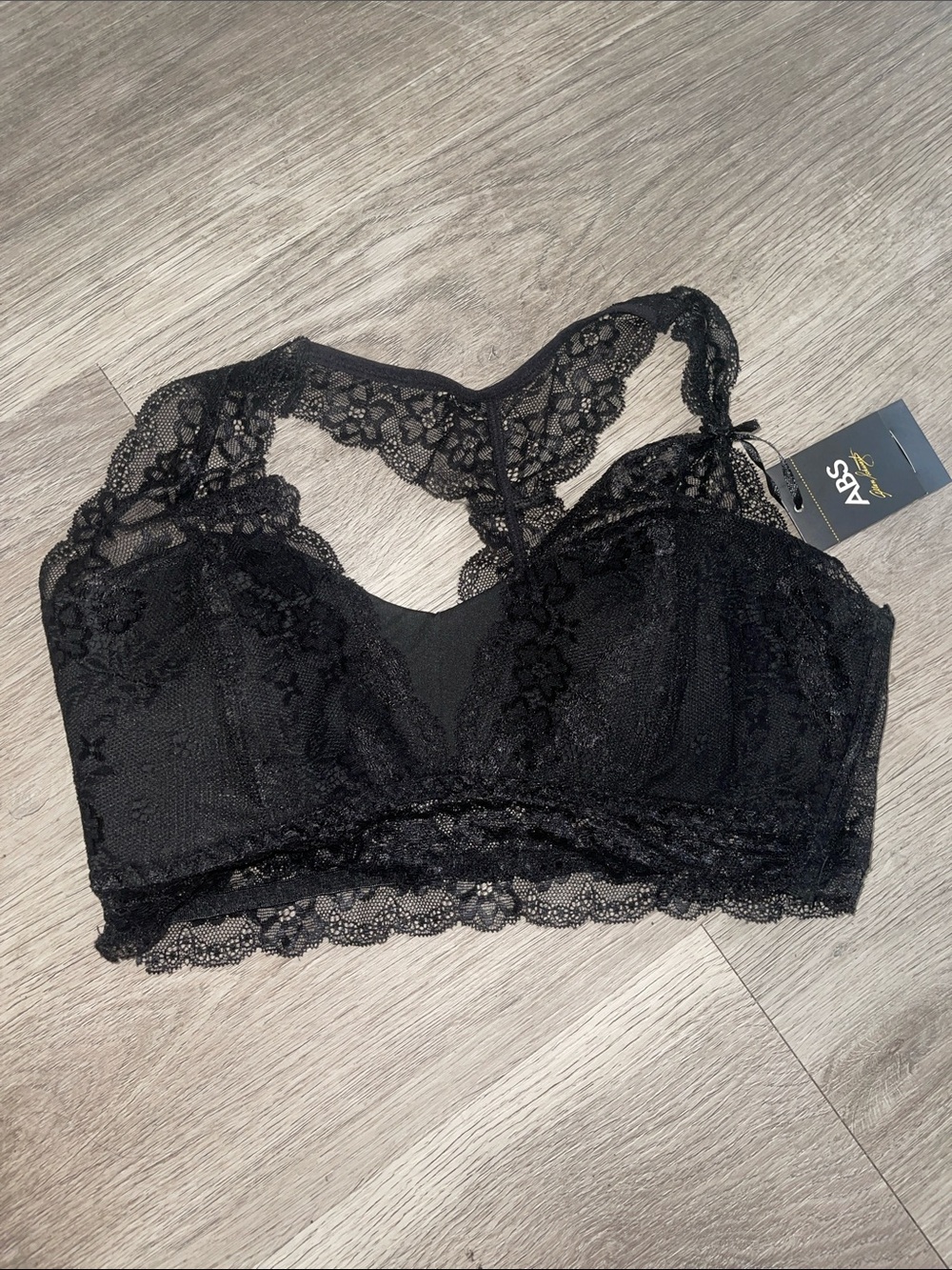 ABS Allen Schwartz LACE BRA- Size L